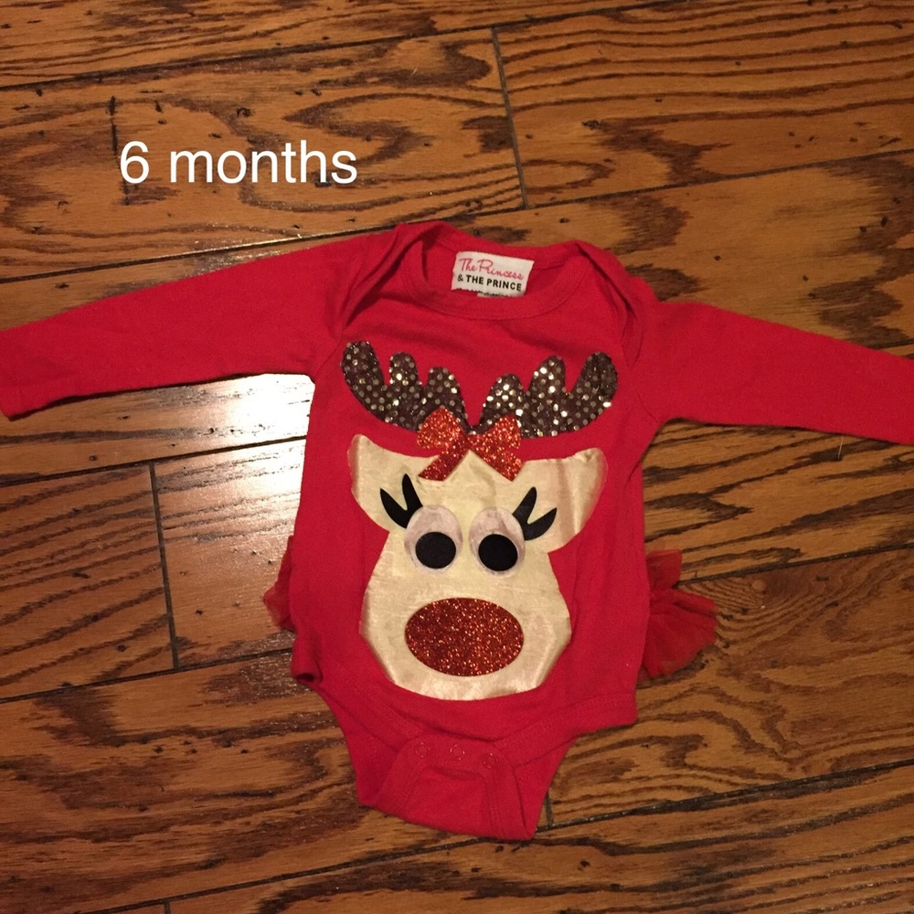Reindeer Ruffle Onesie